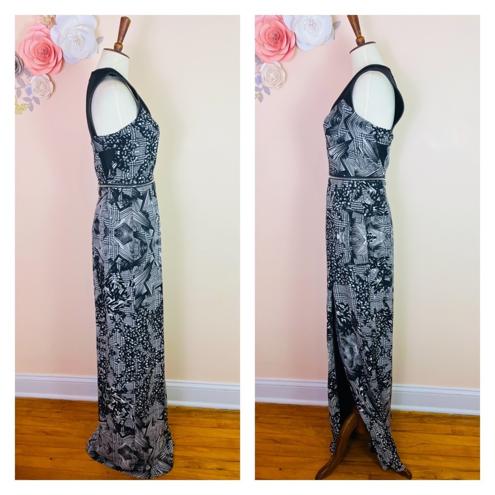 New! Limited Edition YIGAL AZROUEL Mesh Graphic Slit Detachable Top & Skirt Gown - Picture 9 of 10